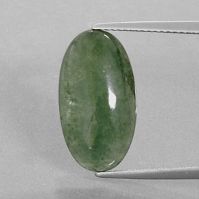 jadeita Verde Natural 6.72ct, Corte Oval, Transparente