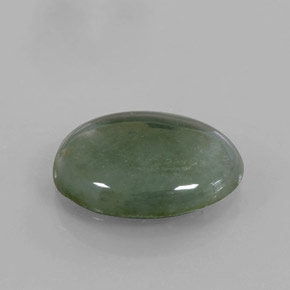 Jadeíta verde natural 5,01ct, corte oval, translúcido