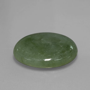 Jadeíta verde natural 13,76ct, corte oval, translúcido