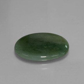 jadeita Verde Natural 9.83ct, Corte Oval, Translúcido