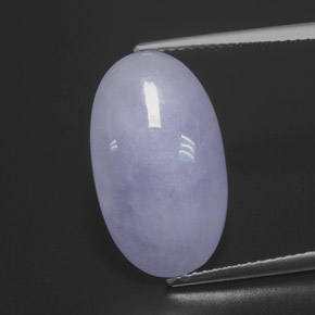 Jadeíta azul natural 9,27ct, corte oval, opaco