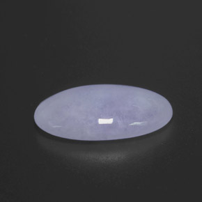 Jadeíta azul natural 9,27ct, corte oval, opaco