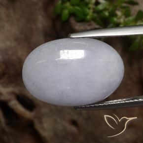 Jadeíta Cinza Natural 11.17ct, oval, Translúcido