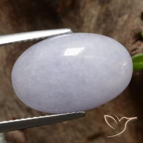 Jadeíta Cinza Natural 9.31ct, oval, Translúcido