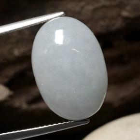 jadeita Pastel Verde Natural 12.42ct, Corte Oval, Translúcido