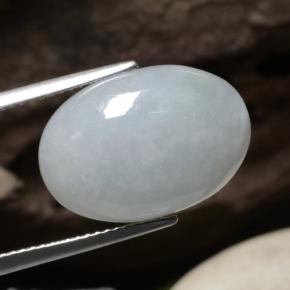 jadeita Pastel Verde Natural 12.42ct, Corte Oval, Translúcido