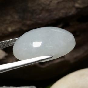 jadeita Pastel Verde Natural 12.42ct, Corte Oval, Translúcido