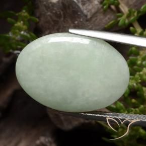 Jadeíta Verde amarelado claro Natural 15.94ct, oval, Translúcido