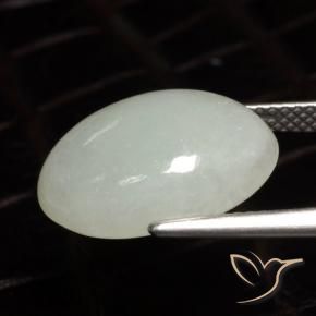Jadeíta Verde amarelado Natural 9.78ct, oval, Translúcido