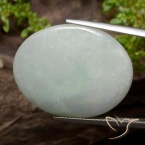 Jadeíta Verde acinzentado Natural 35.48ct, oval, Translúcido