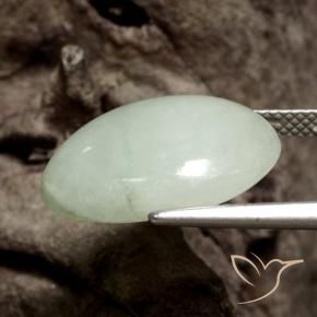 Jadeíta Verde médio Natural 12.07ct, oval, Translúcido