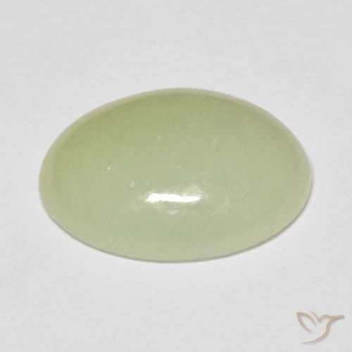 Jadeíta Verde oliva Natural 10.83ct, oval, Translúcido