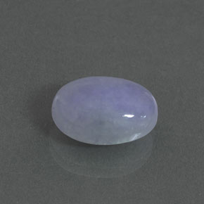 Jadeíta azul natural 8,84ct, corte oval, opaco
