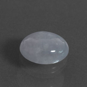Jadeíta azul natural 9,76ct, corte oval, opaco