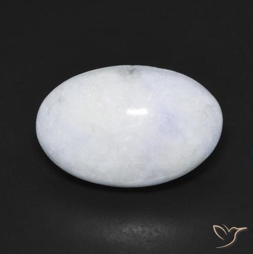 9.52ct Natural Branco azulado Jadeíta, oval, Translúcido