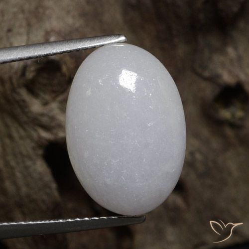 11.34ct Natural Cinza Jadeíta, oval, Translúcido