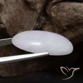 Jadeíta Cinza Natural 18.50ct, oval, Opaco