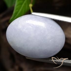 Jadeíta Violeta claro Natural 25.96ct, oval, Opaco