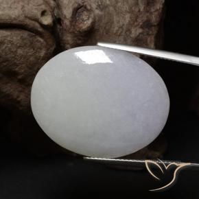 Jadeíta Cinza Natural 34.00ct, oval, Translúcido