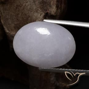 Jadeíta Cinza Natural 8.98ct, oval, Translúcido