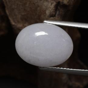Jadeíta azul natural 8,66ct, corte oval, translúcido