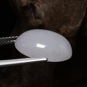 Jadeíta azul natural 8,66ct, corte oval, translúcido
