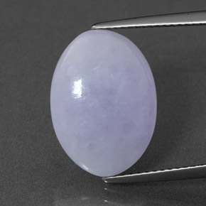 Jadeíta azul natural 6,77ct, corte oval, opaco