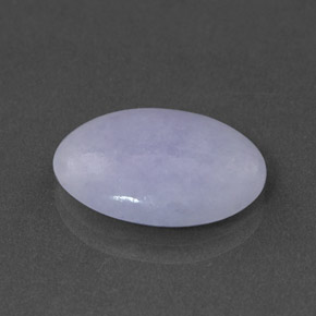 Jadeíta azul natural 6,77ct, corte oval, opaco