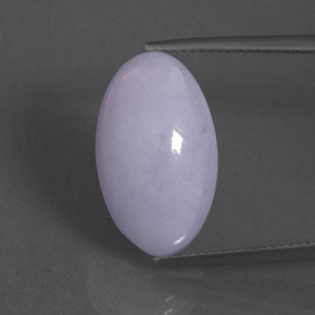 Jadeíta azul natural 15,91ct, corte oval, opaco