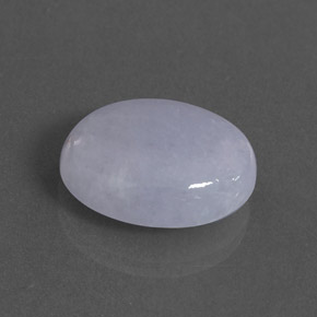Jadeíta azul natural 16,47ct, corte oval, opaco
