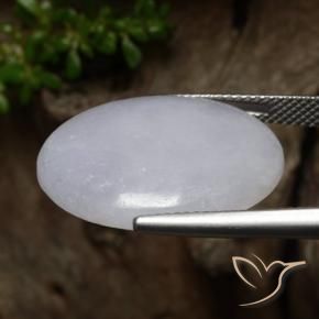 Jadeíta Cinza Natural 16.67ct, oval, Translúcido