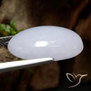 Jadeíta Cinza Natural 12.95ct, oval, Translúcido