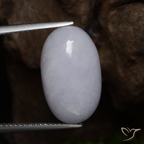 12.39ct Natural Cinza Jadeíta, oval, Opaco