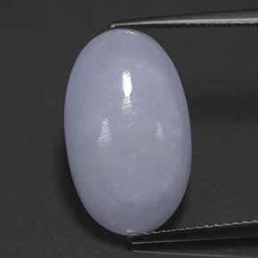 Jadeíta azul natural 11,61ct, corte oval, opaco
