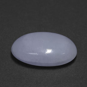 Jadeíta azul natural 11,61ct, corte oval, opaco