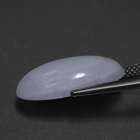 Jadeíta azul natural 11,61ct, corte oval, opaco