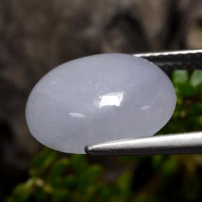 Jadeíta violeta natural 6,65ct, corte oval, opaco