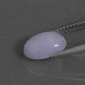 Jadeíta azul natural 2,33ct, corte oval, opaco