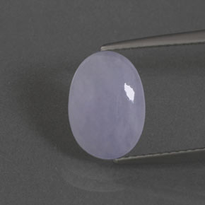 Jadeíta azul natural 2,17ct, corte oval, translúcido