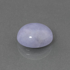 Jadeíta azul natural 4,96ct, corte oval, opaco
