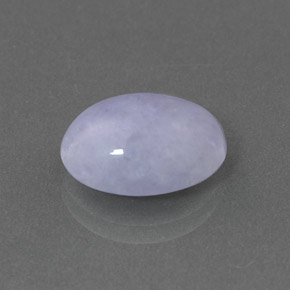 Jadeíta azul natural 5,54ct, corte oval, opaco