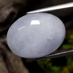 Jadeíta violeta natural 8,63ct, corte oval, opaco