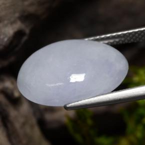 Jadeíta violeta natural 8,63ct, corte oval, opaco