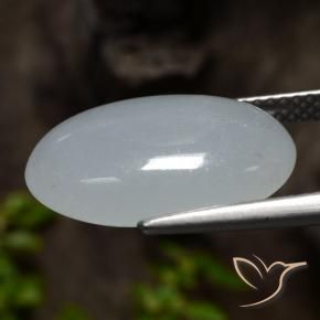 Jadeíta cinza médio Natural 7.94ct, oval, Opaco