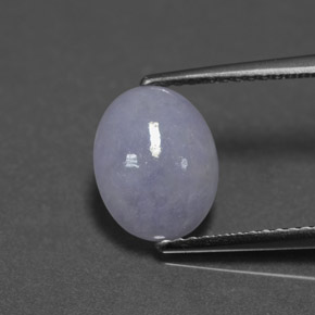 jadeita Lavanda Natural 2.84ct, Corte Oval, Opaco