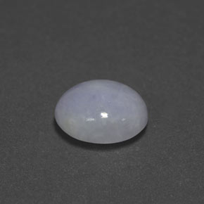 Jadeíta azul natural 3,51ct, corte oval, opaco