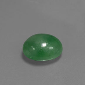 Jadeíta verde natural 3,66ct, corte oval, translúcido