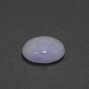 Jadeíta azul natural 2,55ct, corte oval, opaco
