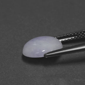 Jadeíta azul natural 2,55ct, corte oval, opaco