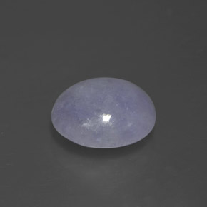 Jadeíta azul natural 3,19ct, corte oval, opaco